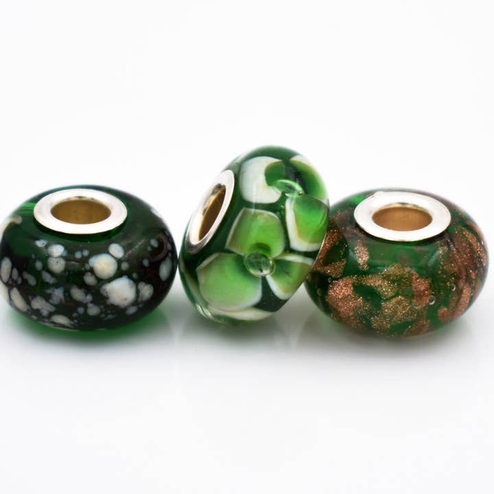 Miriam Fasolato - Wholesale Jewelry Set - 3 charms bracelet set in Murano glass and 925 sterling silver1