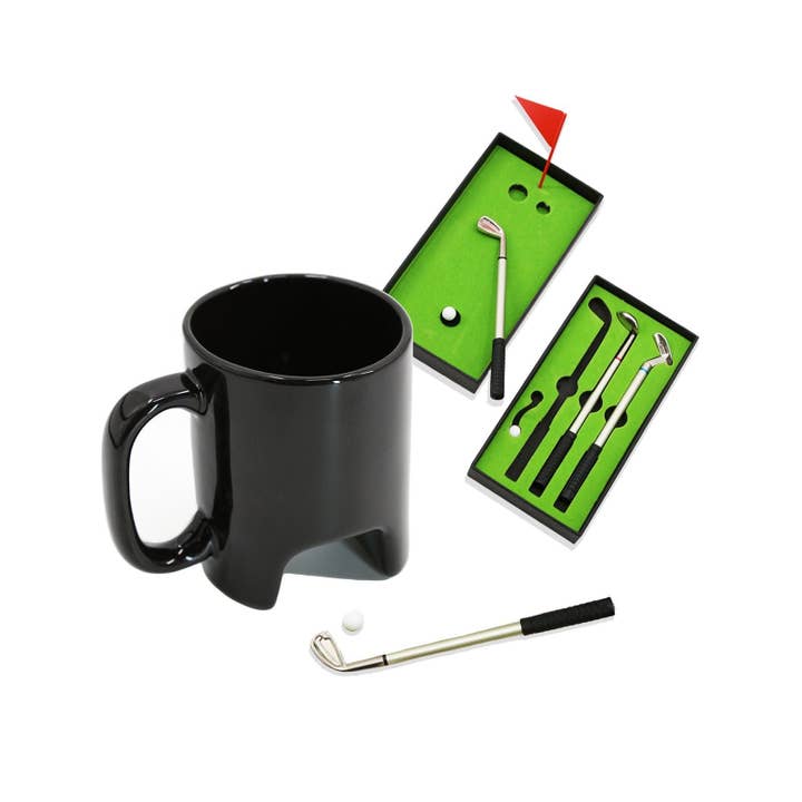 The Wine Savant / Khen Glassware - Vendita all'ingrosso Tazza - Putter Cup, set di tazze da golf per golfisti, divertente idea regalo, S