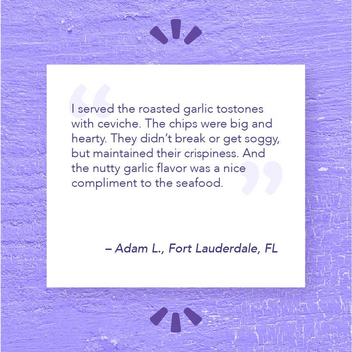 Solula - Wholesale Chips - Plantain Crisps / Chips - Tostones - Roasted Garlic, GF9