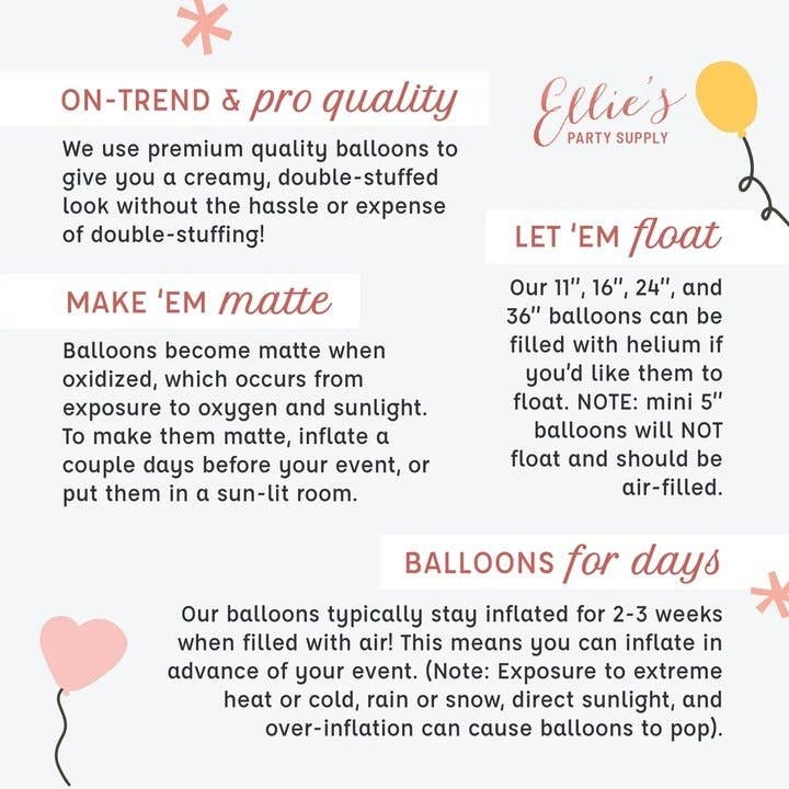 Ellie's Party Supply - Wholesale Balloon - Dark Extra Large Giant Balloons 24" (2 Foot)