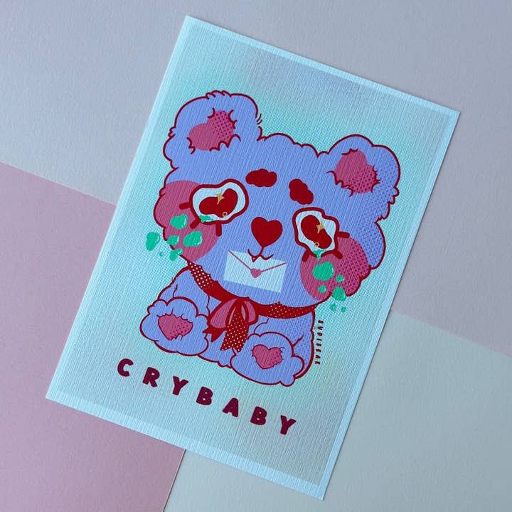 SudiBear - Wholesale Art Print - Crybaby Print1