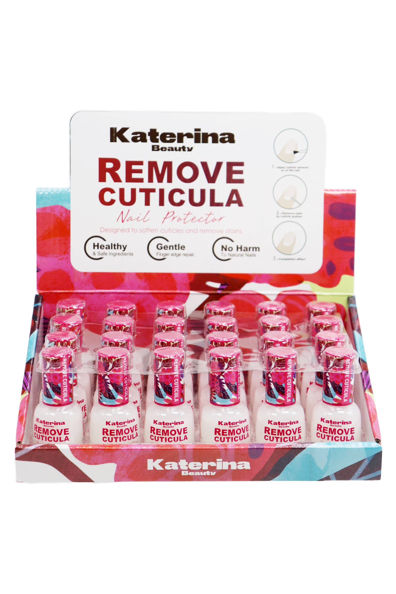 Cap Zone - Vendita all'ingrosso Olio per cuticole - Olio Delicato Rimuovi Cuticola No-Harm - 24 pezzi1