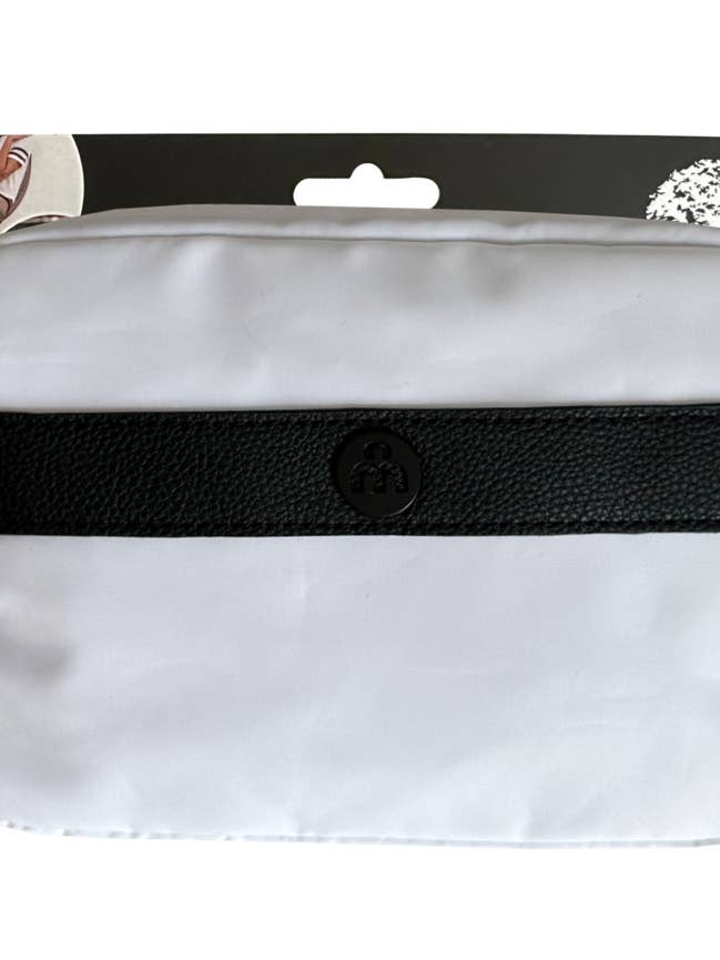 Large Cross Body Bag With Strap White 65730 for wholesale by M&S Distributions Corp