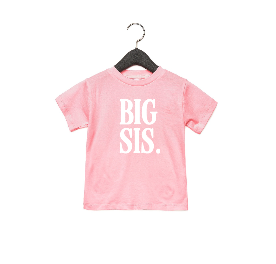 SBG Co. - Wholesale Screen Printed T-Shirt - Kids - Big Sis Tee1