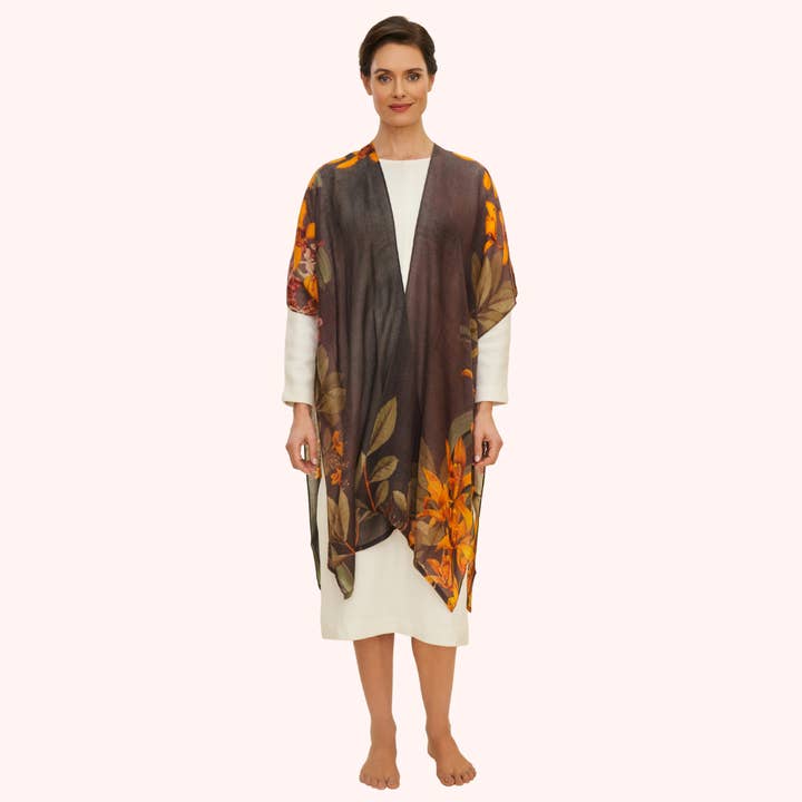 Wool Wraparound Botany Bliss - Charcoal for wholesale by Powder Design inc - US