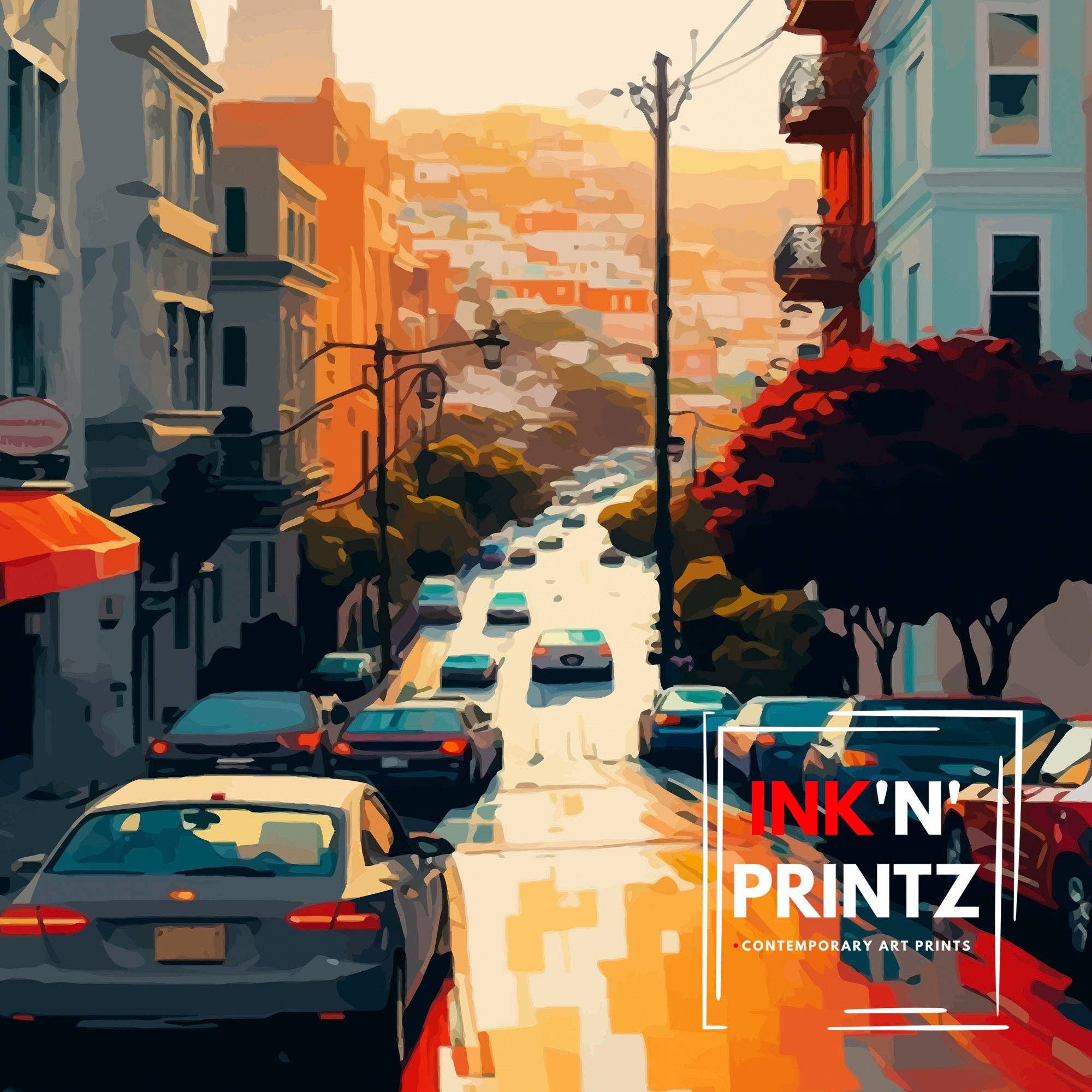 InkNPrintz – wholesale Art print – San Francisco Travel Poster6