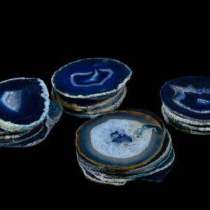 Cold River Mining - Wholesale Spiritual Stone/Crystal - BLUE AGATE SLABS, SLICES- Sold By the Piece3