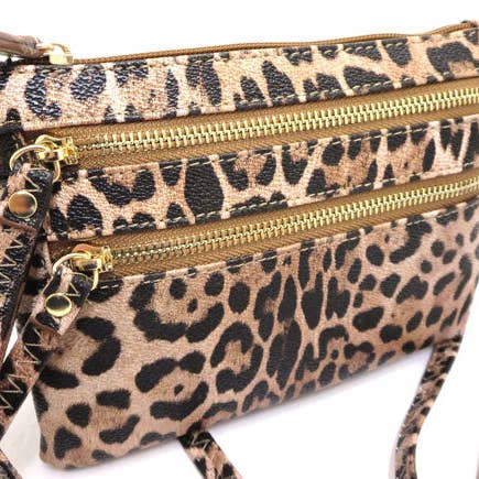 Cheetah Print Crossbody Small Purse for wholesale by Vita Star Body & Boutique