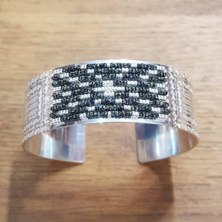Icate silver cuff for wholesale by C'cedille