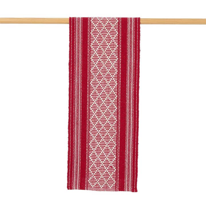 SERRV International - Wholesale Table Runner - Bright Red Rethread Table Runner