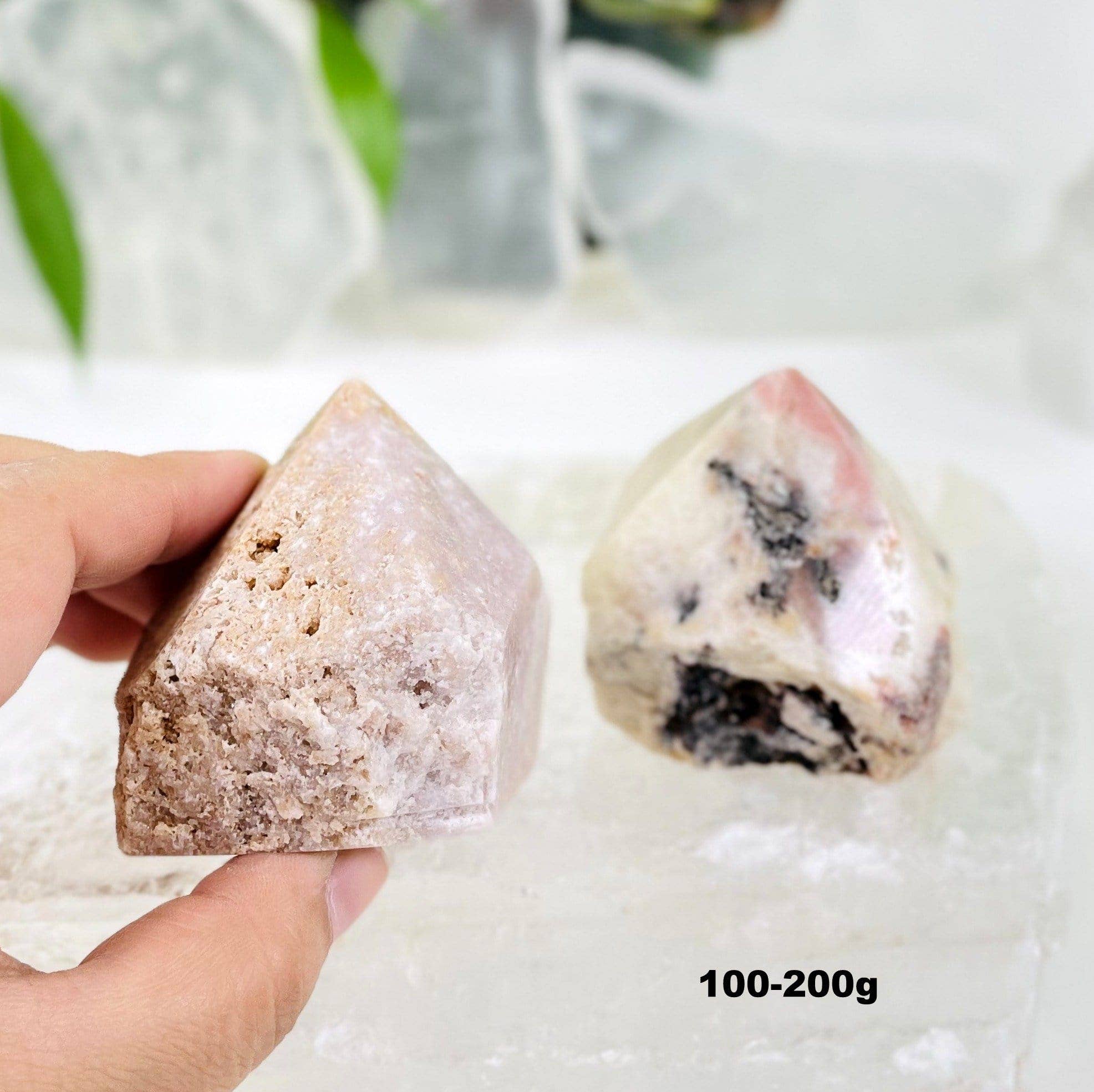 Rock Paradise - Wholesale Spiritual Stone/Crystal - Crystal Pink Amethyst Semi-polished Point by Weight0