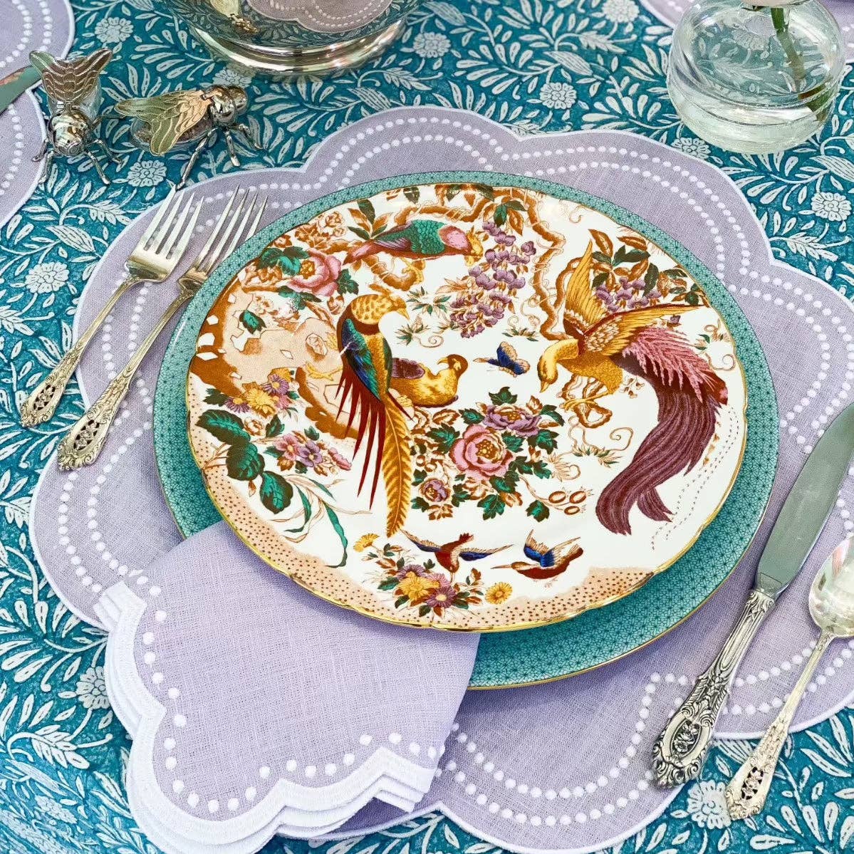 Don Lino - Wholesale Placemat - Lavender dots placemat2