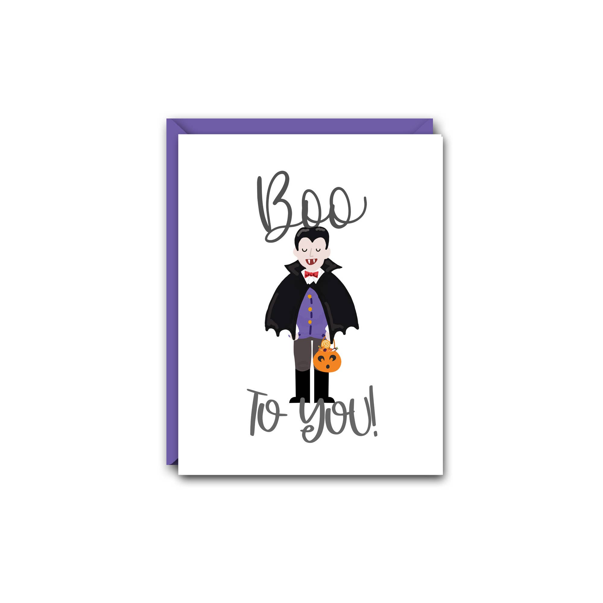Trick-Or-Treater Cards - Vampire - Boo To You - Halloween