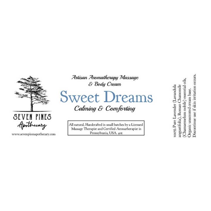 Seven Pines Apothecary – Großhandel Körperpflegecreme/Bodylotion – Sweet Dreams Sleepy Time Körpercreme-Entspannungslotion