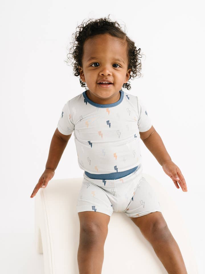 Baby Bolts Bamboo Shorts Set for wholesale by Little One Shop