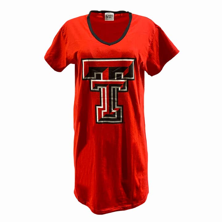 Texas Tech Red Raiders Nightshirt in a Bag for wholesale by Emerson Street Clothing Co Collegiate Shop