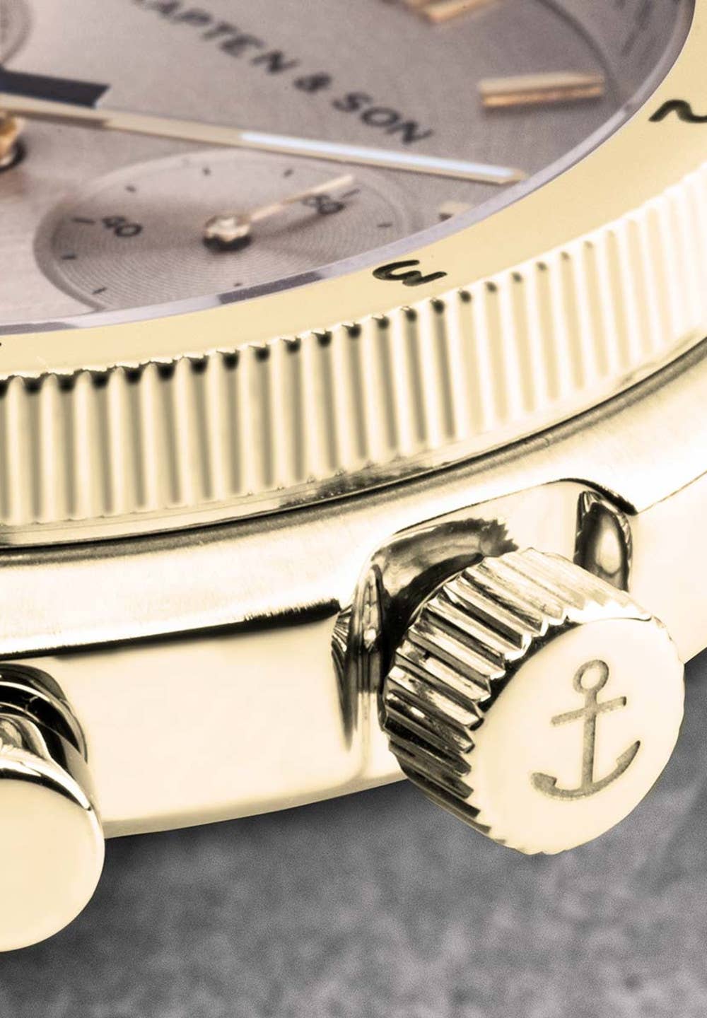 Kapten & Son – wholesale Armbandsur - Unisex – Rise Unisex armbandsur i ljust guld och krämstål2