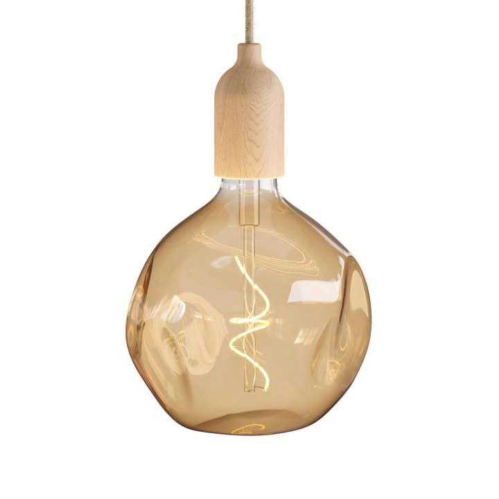 Pendant lamp Made in Italy complete with textile cable and for wholesale by LIGHTINUP S.R.L.