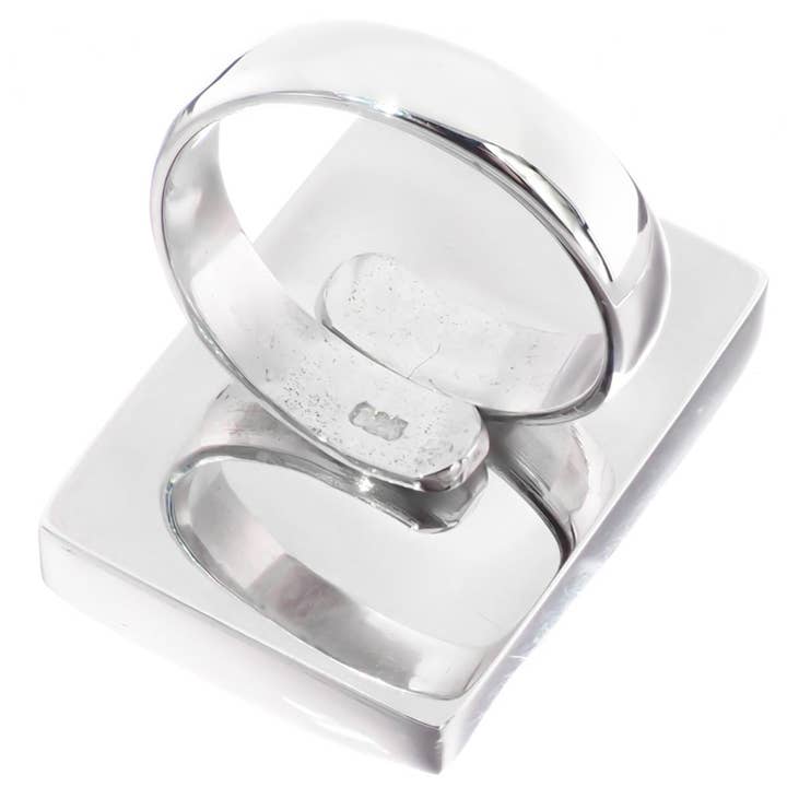 bague en argent sterling 925 avec coquillage de porcelaine tigre véritable à pois marron, 1" pour la vente par FifiRose