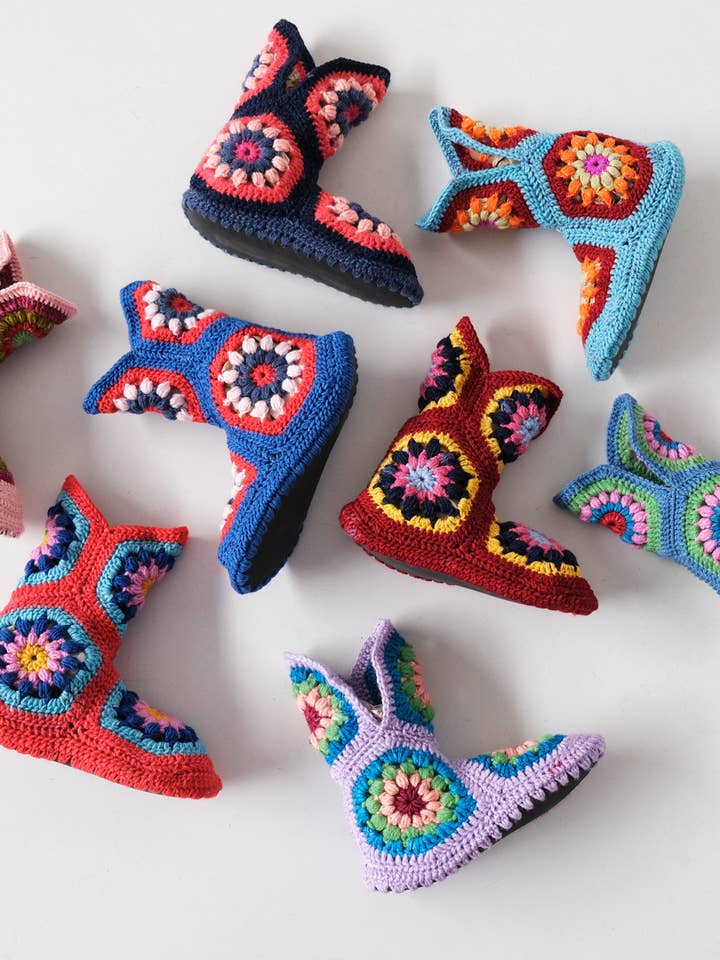 Pantuflas de ganchillo para casa, zapatos para el hogar, calcetines de invierno para el hogar, de punto para venta al por mayor de miglo