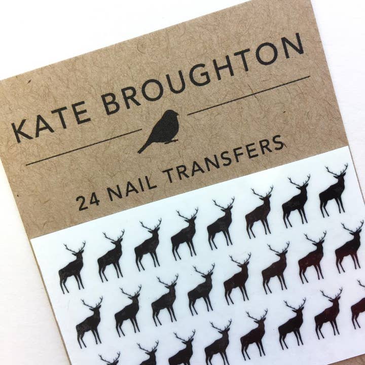 Kate Broughton - Wholesale Nail Art/Decal - Deer Nail Art Transfers