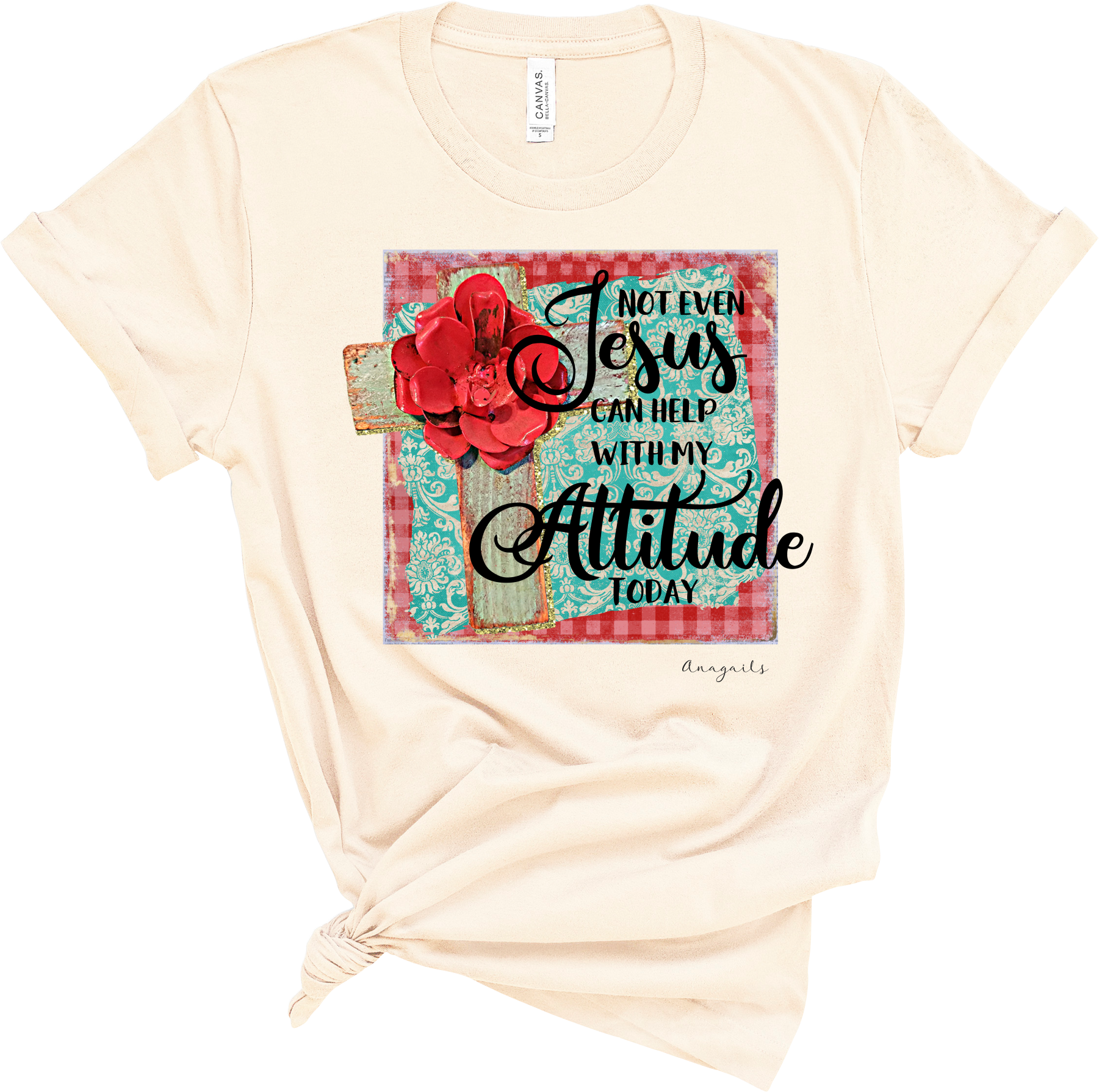 Anagails - Wholesale Screen Printed T-Shirt - Women's - Attitude3