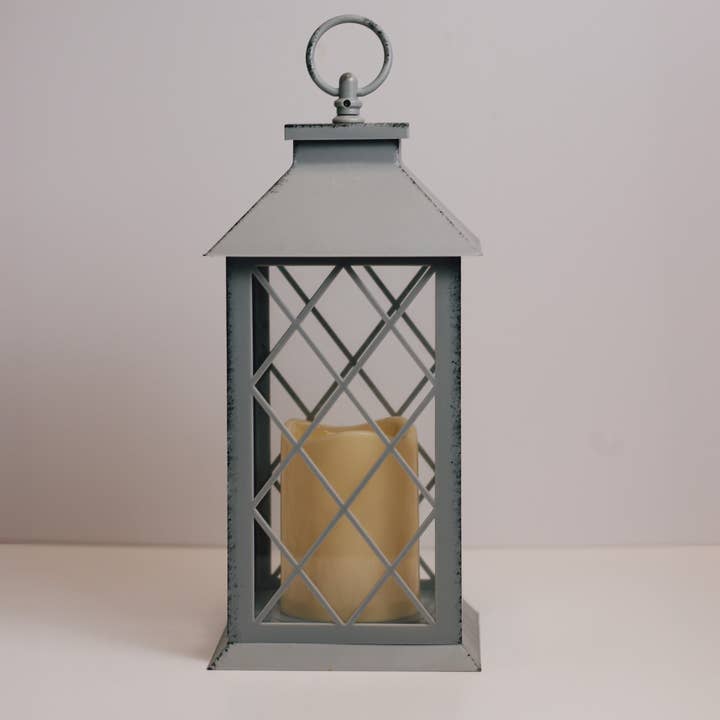 A Cheerful Giver - Wholesale Lantern - Grey LED Lantern 1