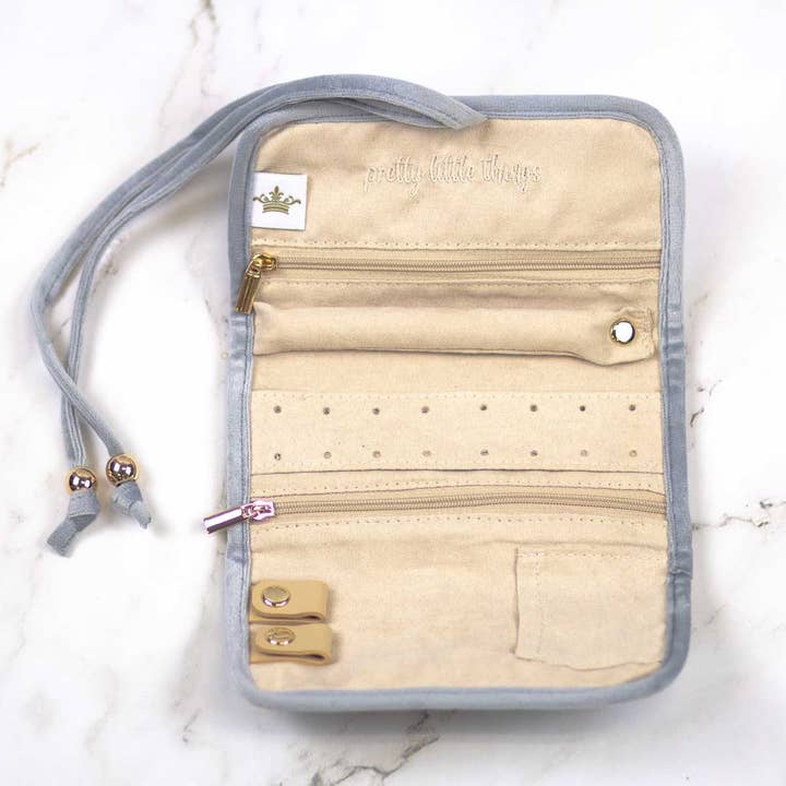 The Royal Standard - Wholesale Jewellery box/organiser - Quilted Favorite Things Jewelry Organizer Slate Blue 6.25x9.751