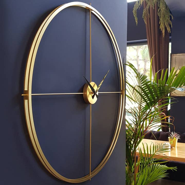 Metal Modern Wall Clock, Unique Oversized Clock for wholesale by benjashop