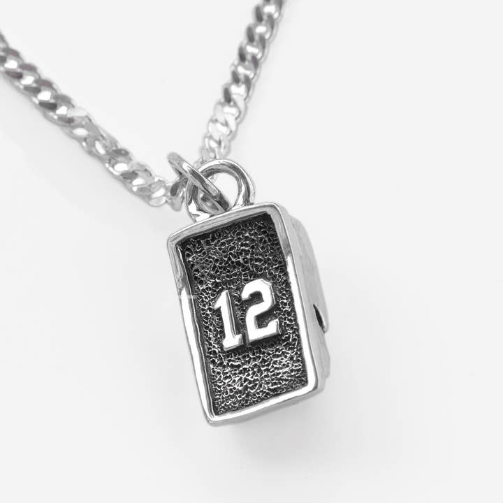 Personalized Sterling Silver Hockey Goalie Blocker for wholesale by Sambora Jewelry