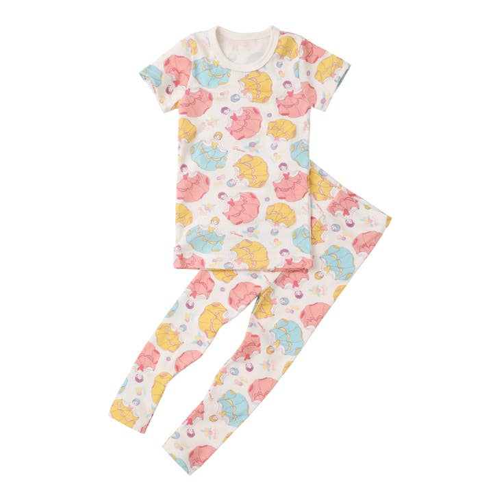 Biologisch 2 stuks 39 slanke pyjamaset - Princess voor wholesale door WithOrganic