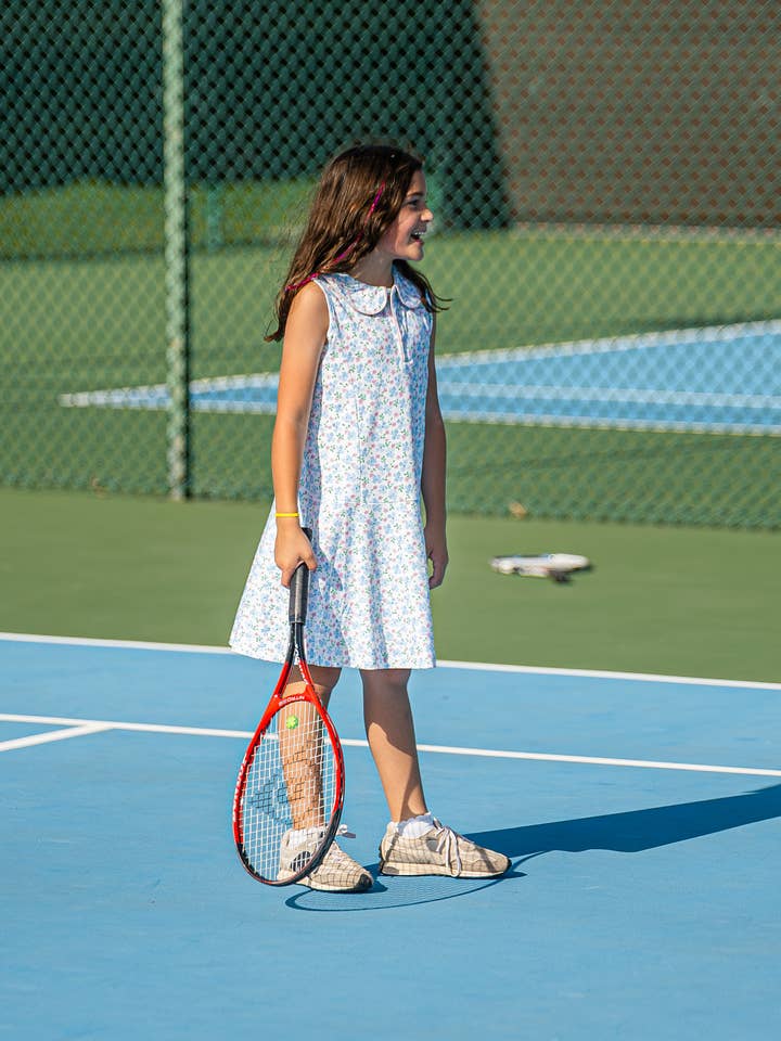 Ellie Pima Dress Floral Watercolor for wholesale by Catalina Prep