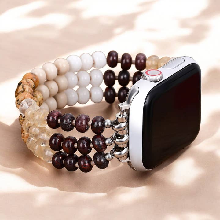 Cape Diablo - Wholesale Watch band/strap – Women's - Golden Sand Stone Stretch Apple Watch Strap1