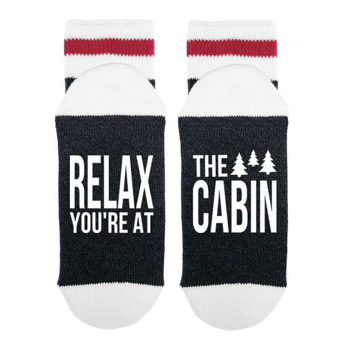 Relax You're At The Cabin - Socks for wholesale by Sock Dirty to Me