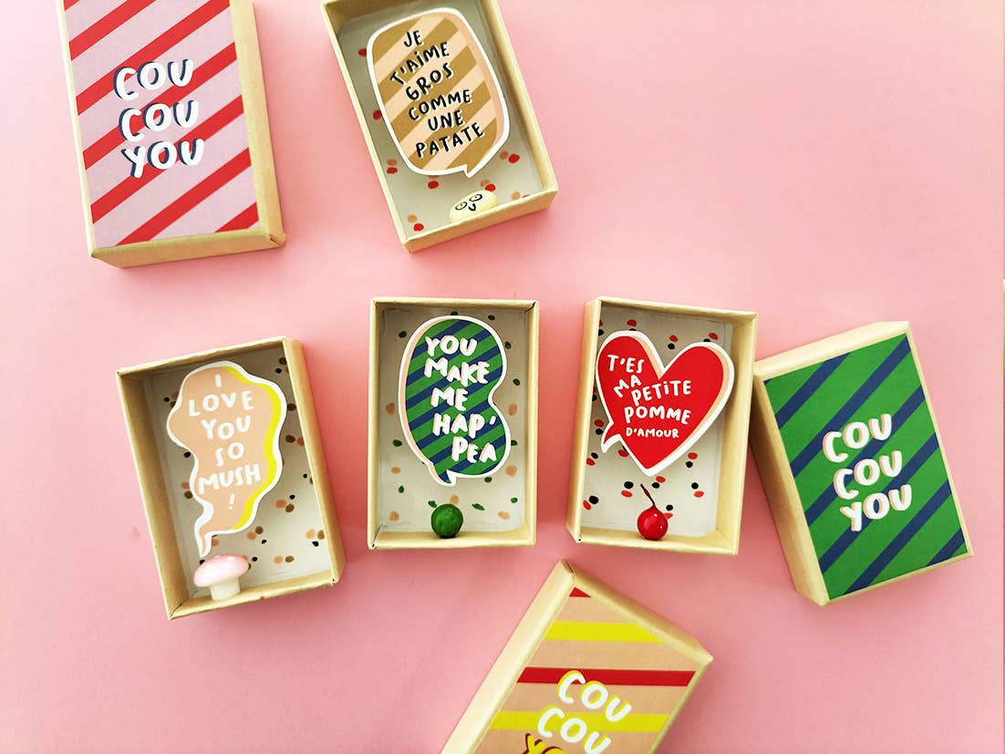 Pamela Loops – wholesale Love card – Boîte diorama message d'amour champignon2