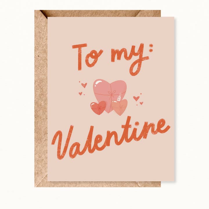 To My Valentine Valentines Day Greeting Card for wholesale by jsmith design co.