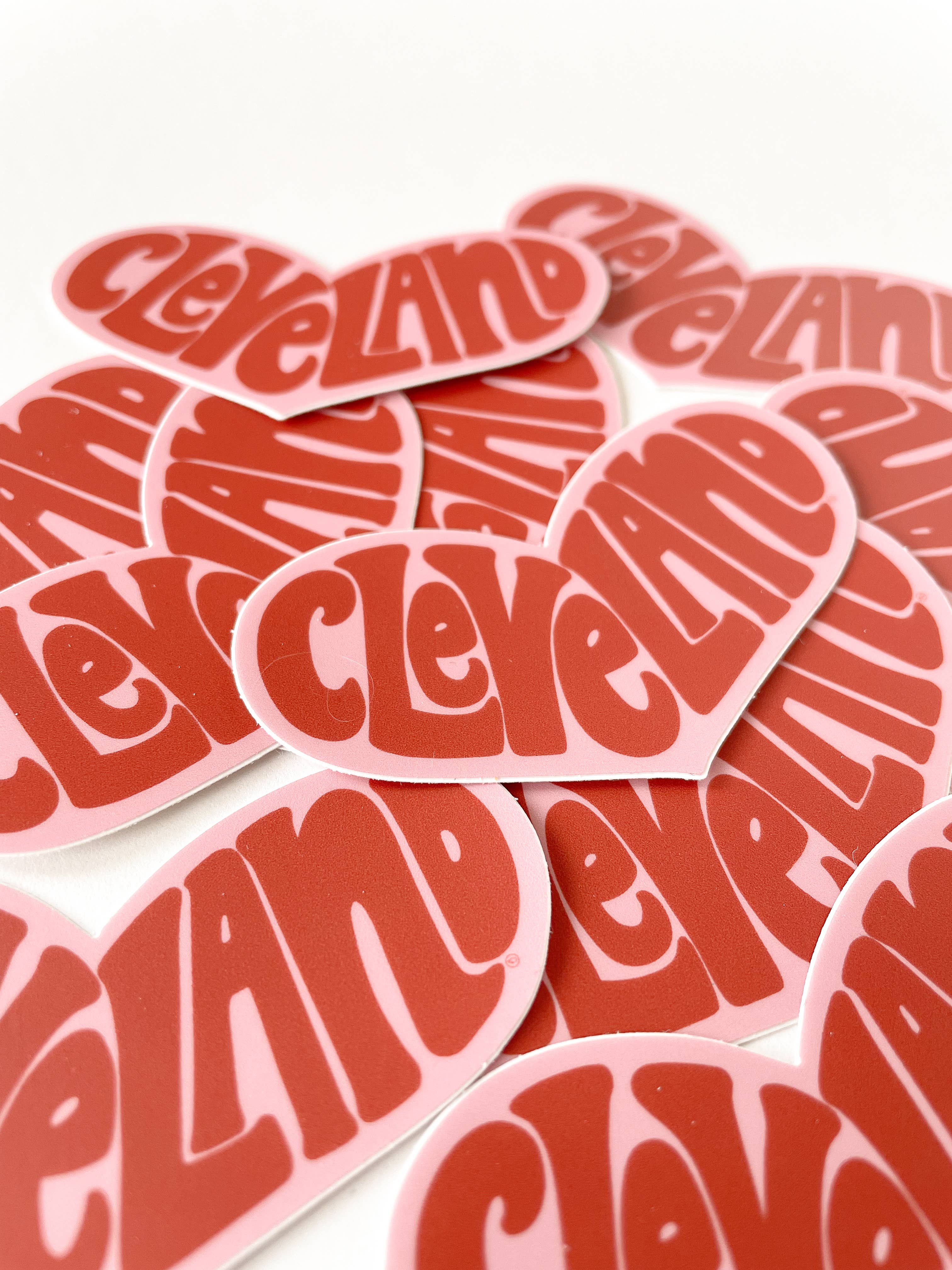 traveldashery - Wholesale Sticker - cleveland retro heart sticker2