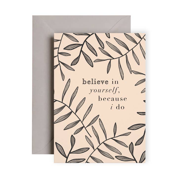 Believe in Yourself Card | Good Luck Cards | Eco Friendly for wholesale by I am Roxanne