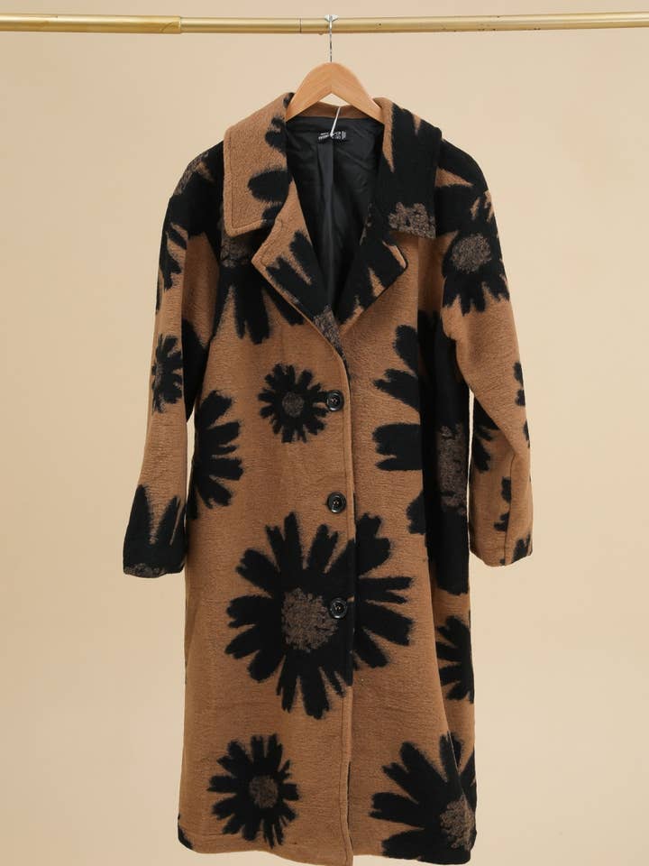 la maison des fibres naturelles - Wholesale Coat - Women's - Printed coat in wool blend 99201 80% wool 20% polyester5