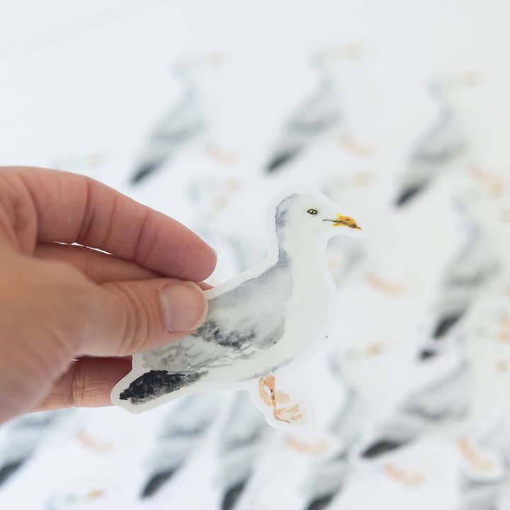 Finding Silver Pennies - Wholesale Sticker - Seagull Sticker