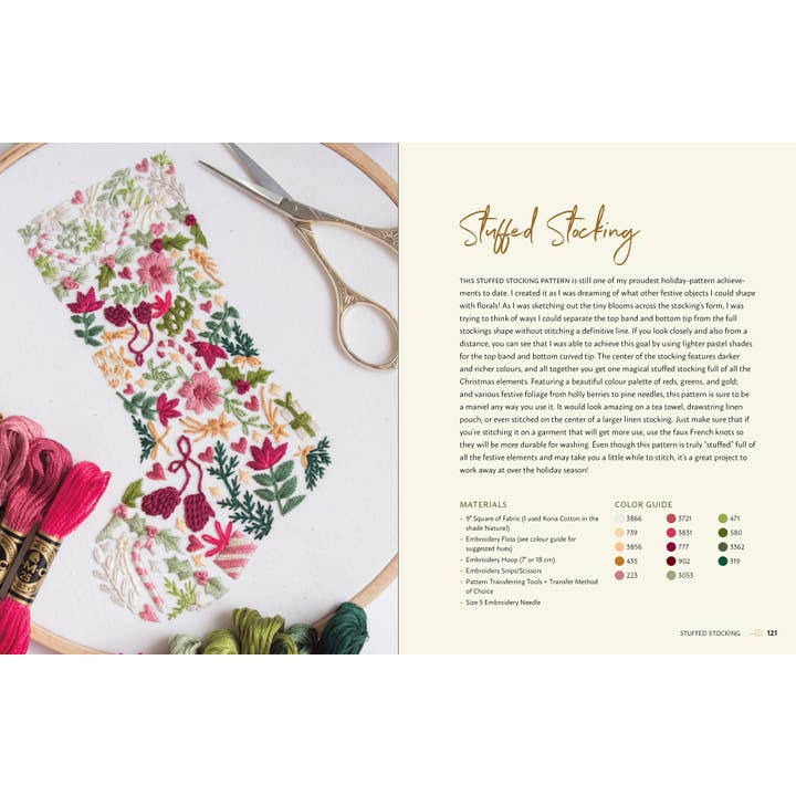 Rocky Nook - Wholesale Crafts, hobbies and DIY - Handmade Holiday - Embroidery Patterns for Christmas Crafts10