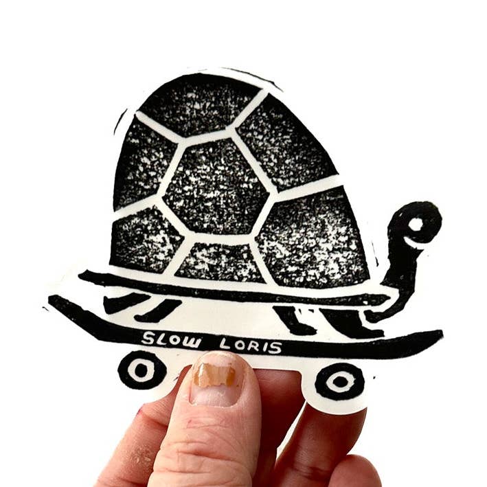 Sticker Tortue de skateboard pour la vente par Slow Loris
