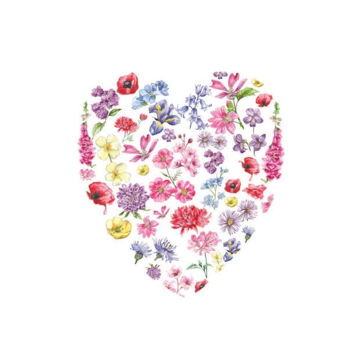 Crumble & Core – wholesale Stationery/notecard set – Notelet Set - Floral Notelets - Note Card Pack6