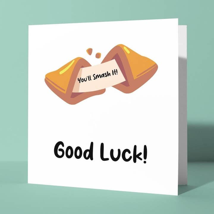 Chinesischer Glückskeks - Viel Glück im neuen Job Karte für den Großhandel von Peacock Printing