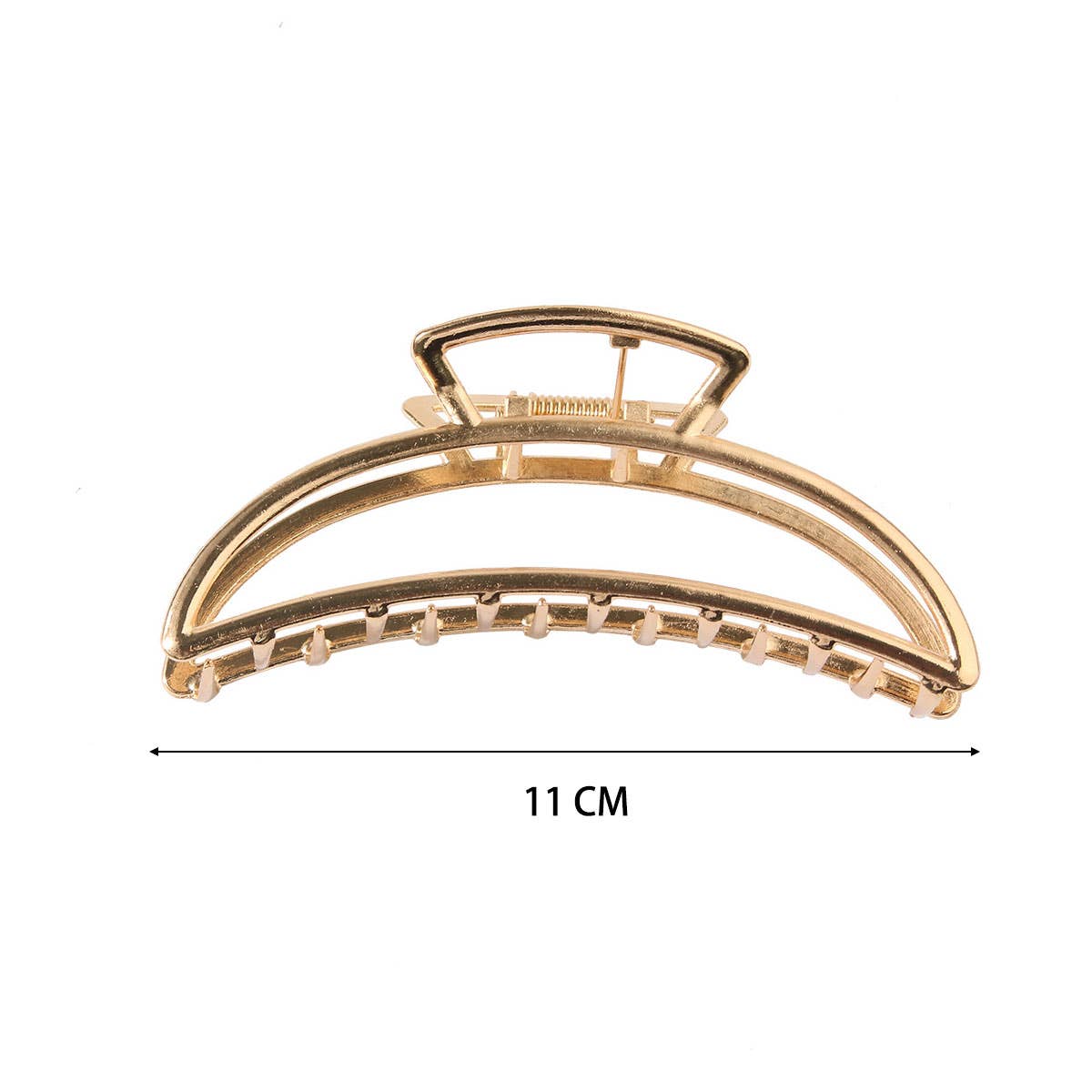 ACCITY - Wholesale Hair Clip - Women's - 6-Pack Gold Tone Metal Hair Claws, Strong Hold_CWABE01994