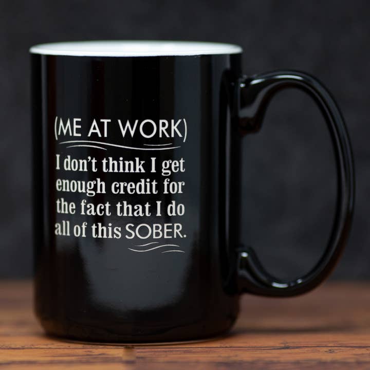 Me at Work do all of this Sober Etched Drinkware Barware for wholesale by Gifts of Glass & Wear