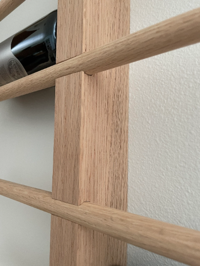 DmsDesignTeam – wholesale Wall-mounted shelf – Unique Vertical Oak Wine Rack10