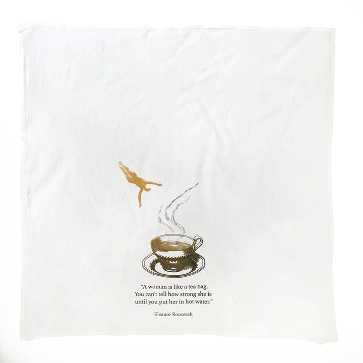 Valentine Viannay - Wholesale Tea Towel - Eleanor Roosevelt quote Tea Towel