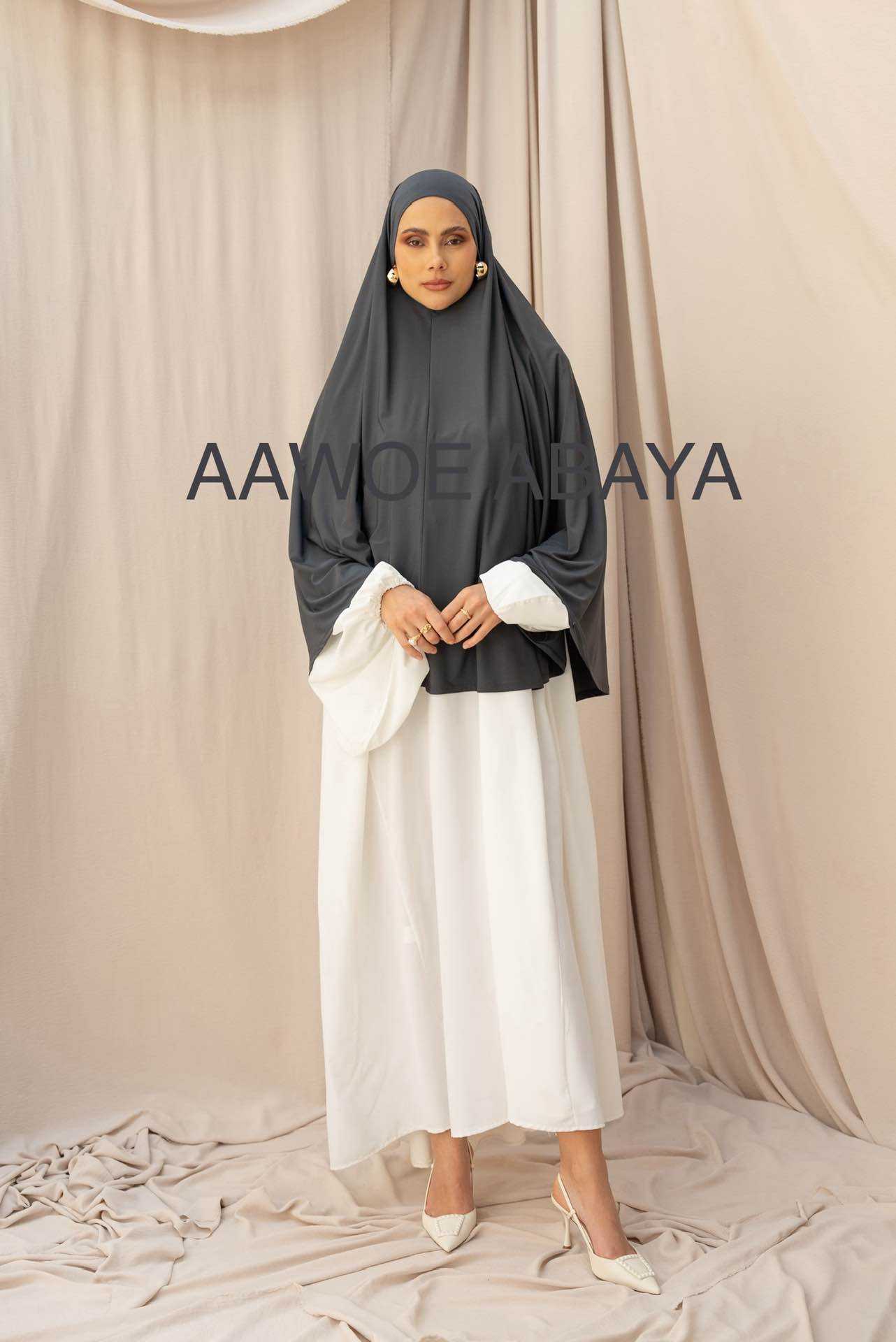 Aawoe Abaya - Wholesale Hijab - Dames - Elegante khimar met lange mouwen - 2418-KH69