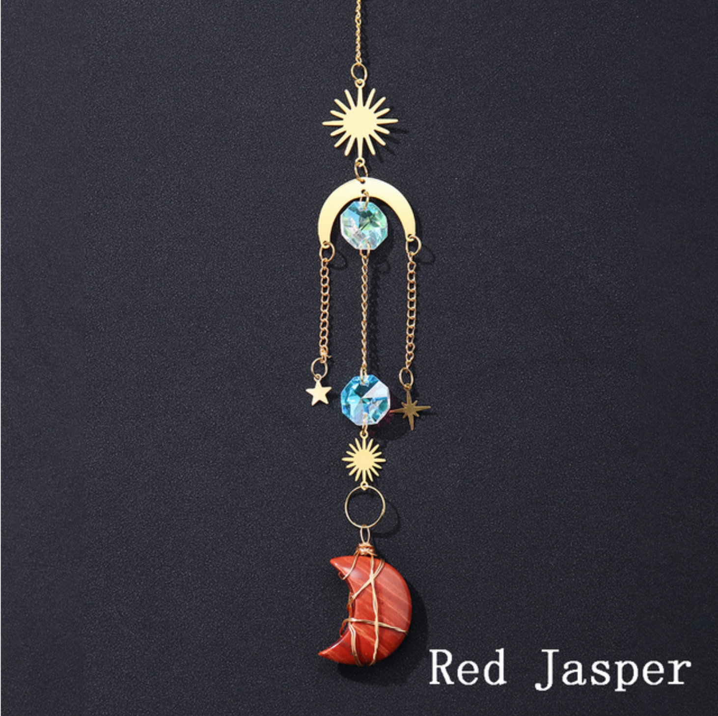 Crystolver (We Cover All Import Fees) - Wholesale Suncatcher - Crystal Moon Pendant Sun Catchers Decor6